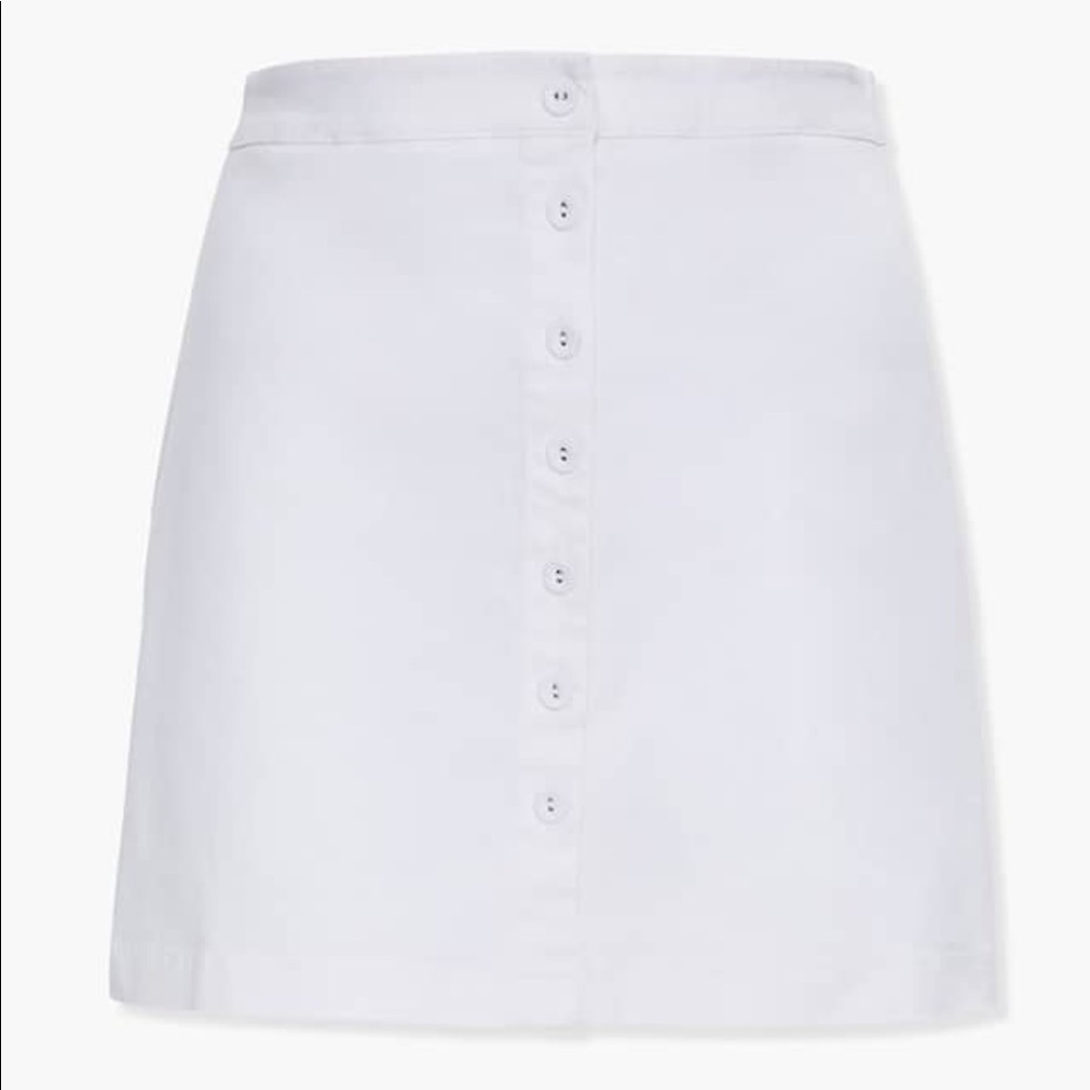 Forever 21 Plus Size White Skirt